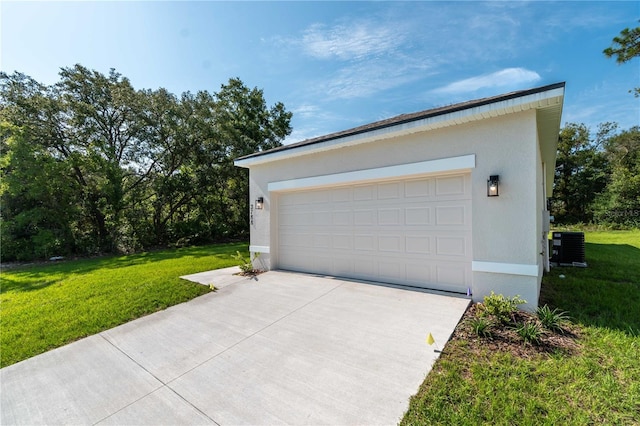 detached garage with central AC