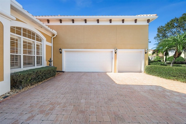 view of home's exterior featuring a garage