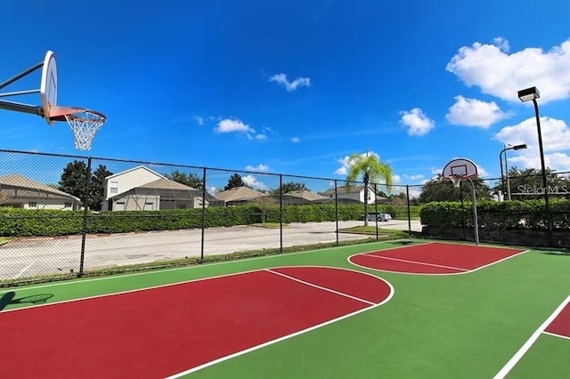 view of basketball court