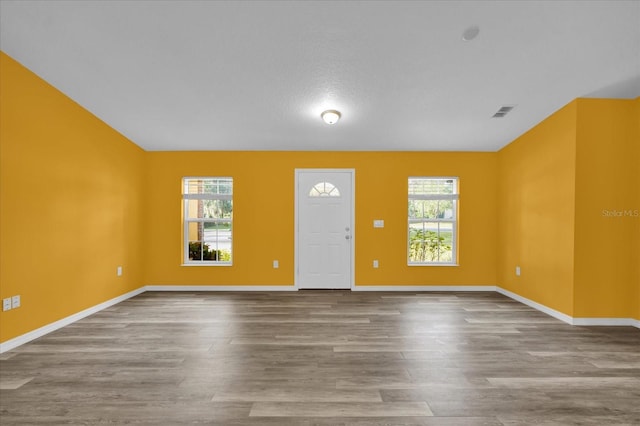 interior space featuring hardwood / wood-style floors