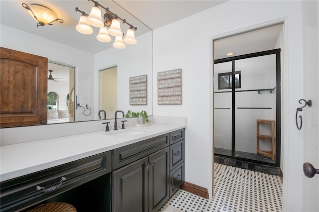 bathroom featuring vanity