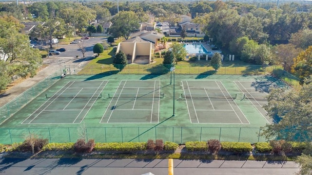 view of tennis court