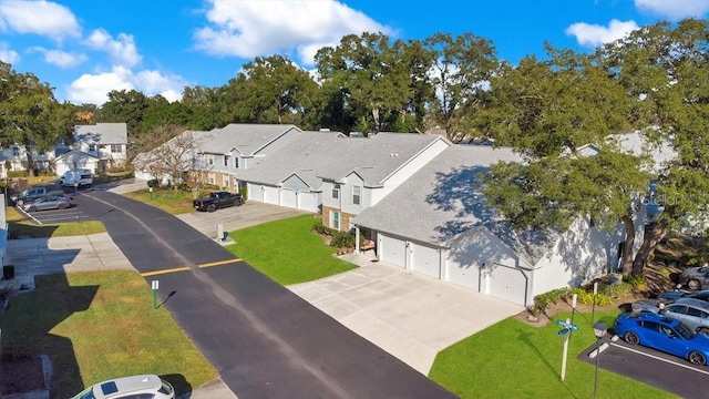 bird's eye view featuring a residential view