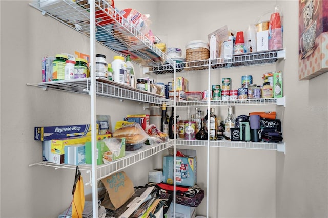 view of pantry