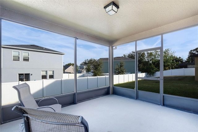 sunroom with a healthy amount of sunlight