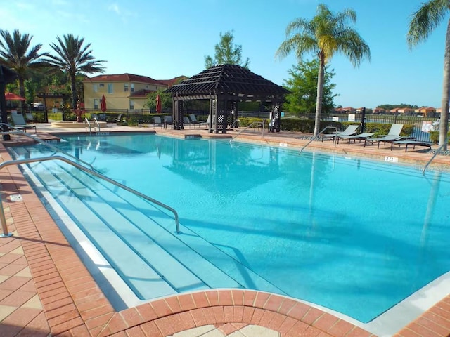 view of pool with a patio