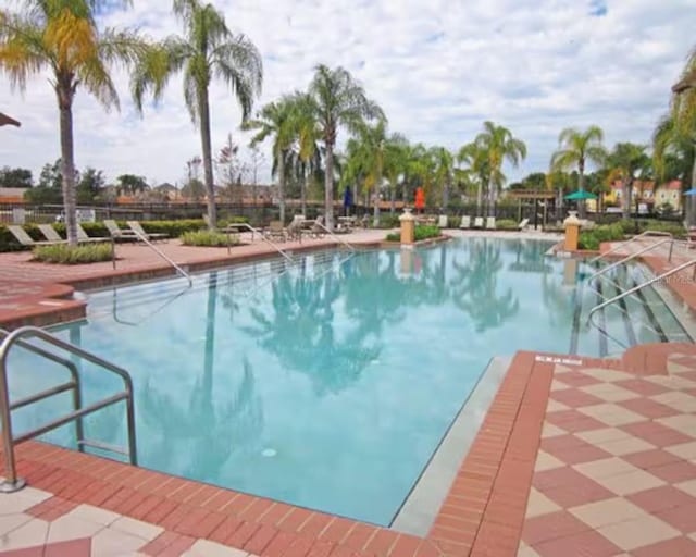 view of pool with a patio area