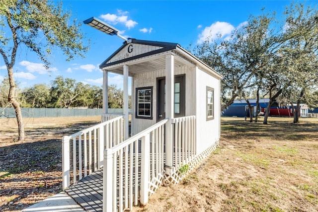 view of property exterior