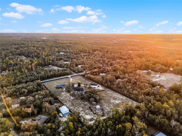 1681 E Evelyn St, Hernando, FL 34442 - aerial view of a heavily wooded area