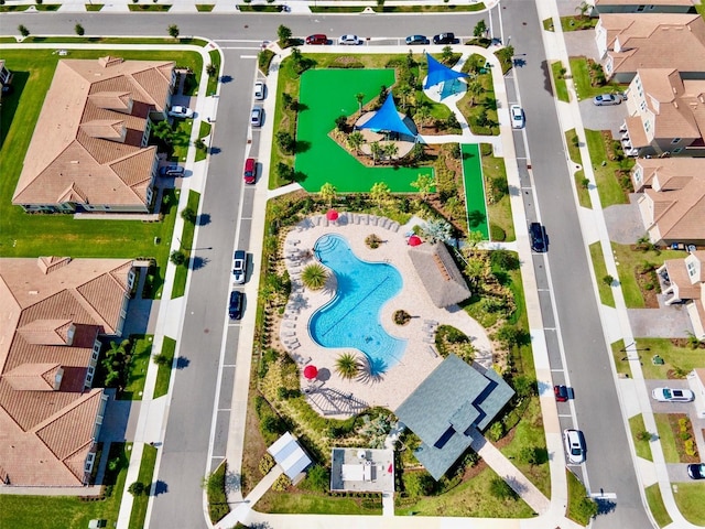 birds eye view of property