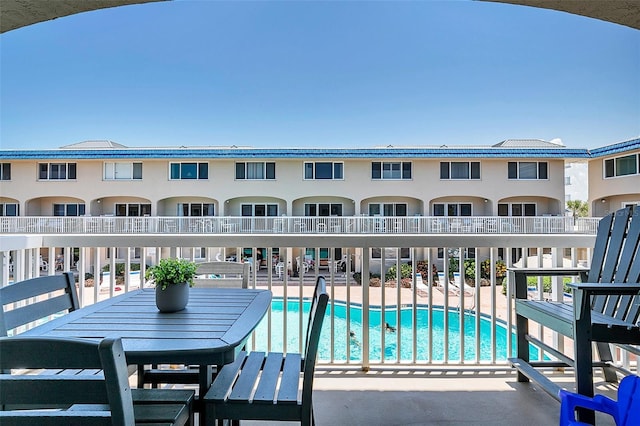 balcony featuring a patio