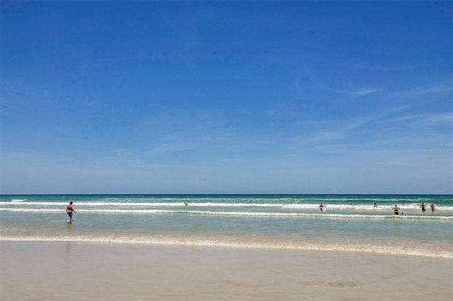 water view featuring a beach view