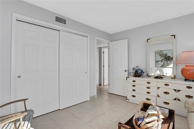 interior space with light tile patterned floors