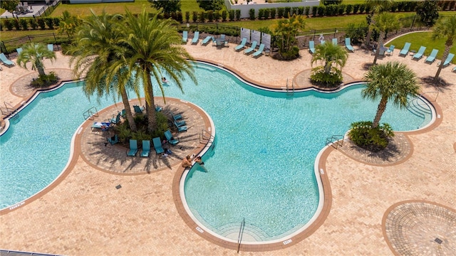 view of pool