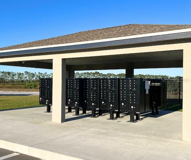 view of community with mail boxes