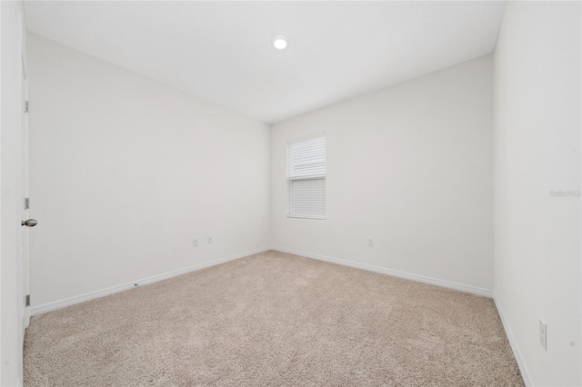 view of carpeted empty room