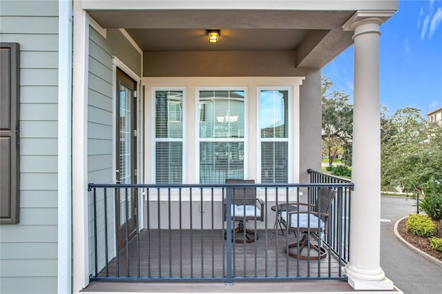 view of balcony