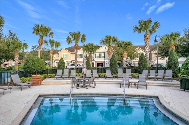 view of pool with a patio area