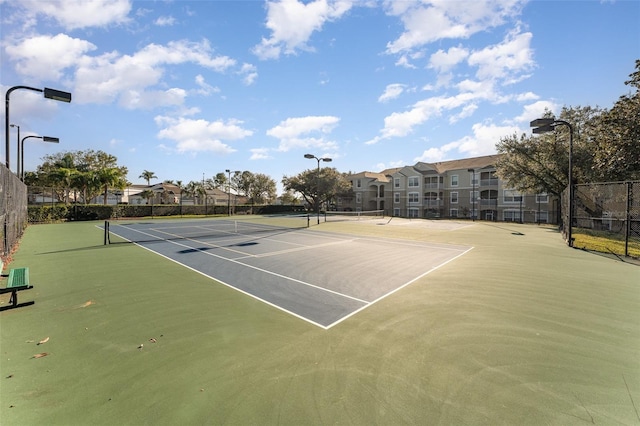 view of tennis court