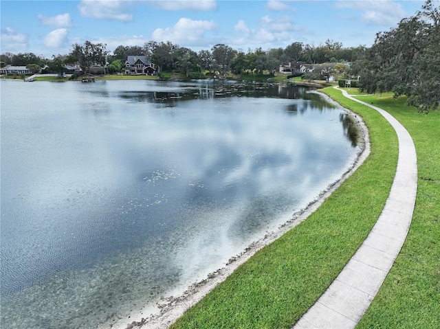 property view of water