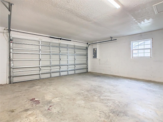 garage featuring electric panel