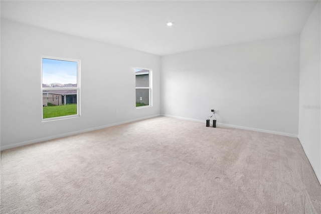 view of carpeted empty room