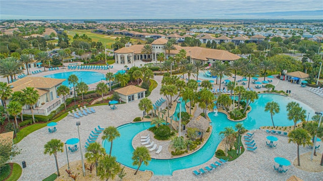 birds eye view of property