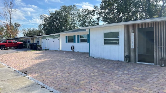 view of ranch-style home