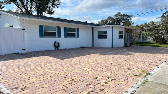 view of rear view of property