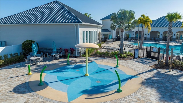 view of pool with a patio