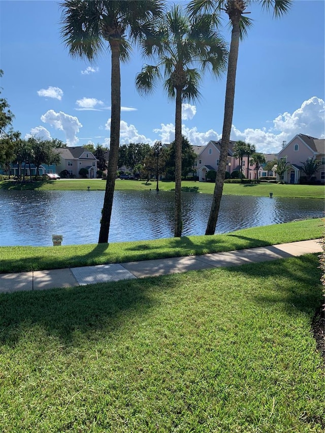 water view featuring a residential view