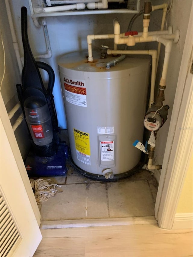 utilities featuring water heater