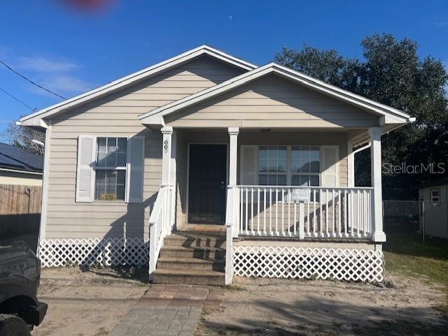 bungalow-style house with a porch