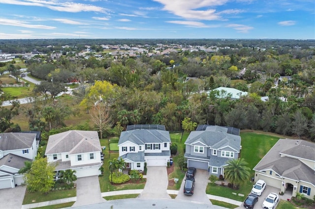 aerial view featuring a residential view