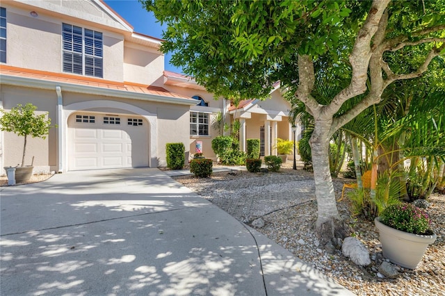 view of front of house featuring a garage