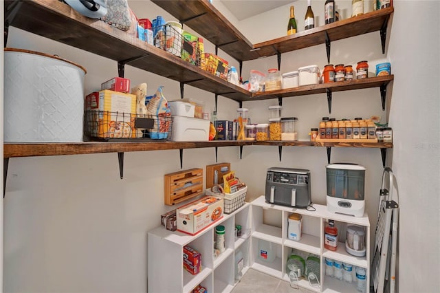 view of pantry