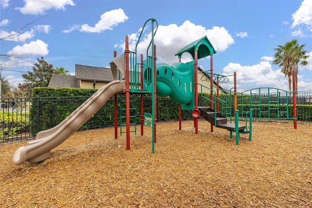 view of jungle gym