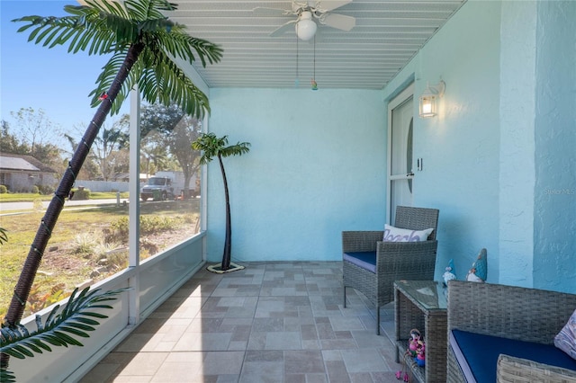 view of sunroom / solarium