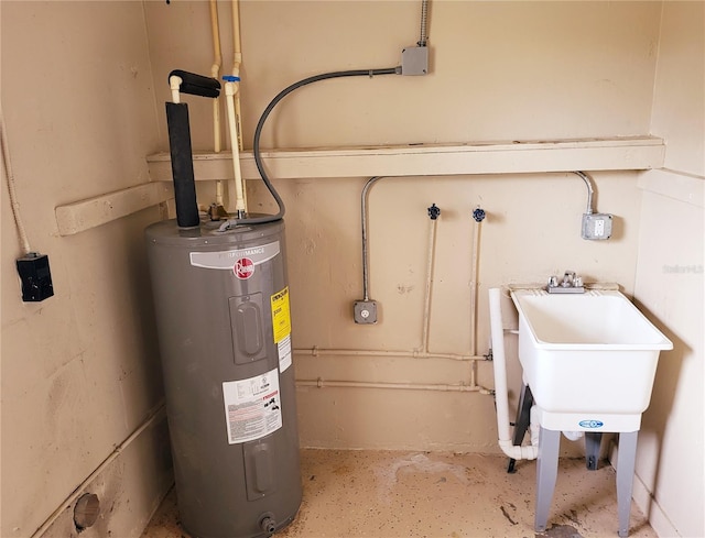 utilities featuring water heater