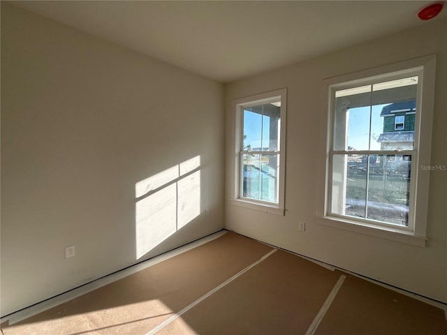 empty room with a wealth of natural light