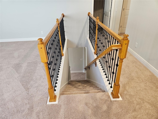 stairs with carpet