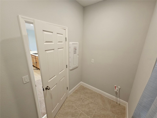 washroom featuring light tile patterned flooring