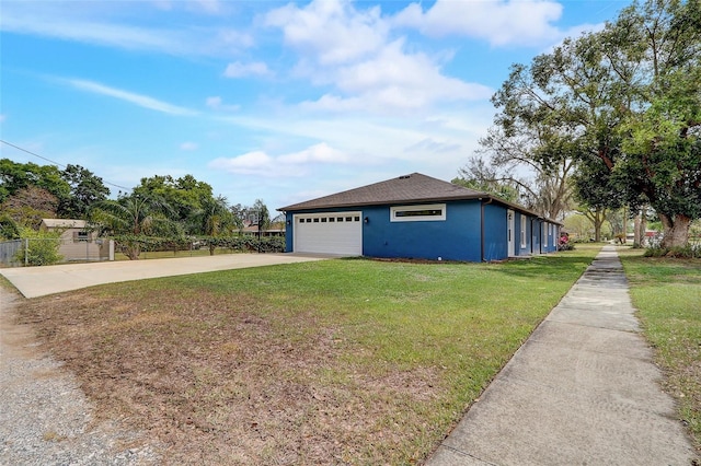 view of property exterior featuring a yard