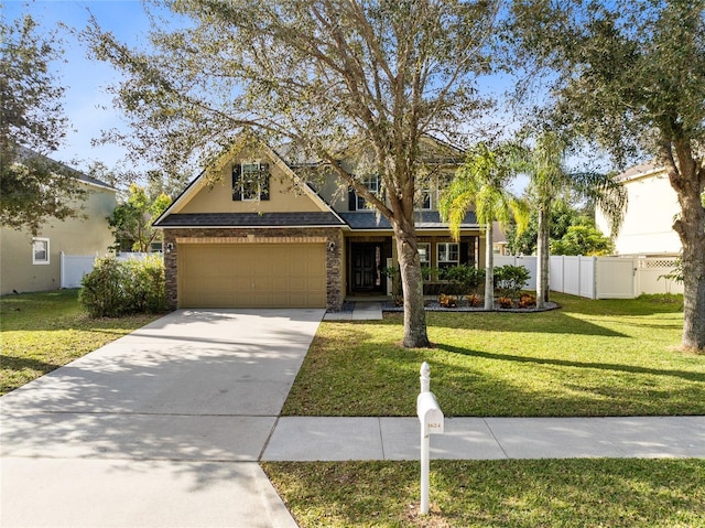 view of front of property with a front yard