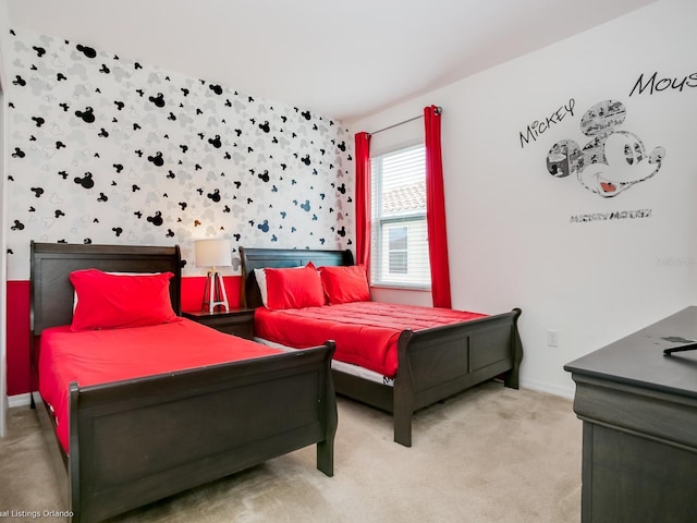 bedroom featuring carpet flooring