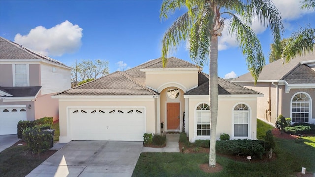 view of front of house featuring a garage