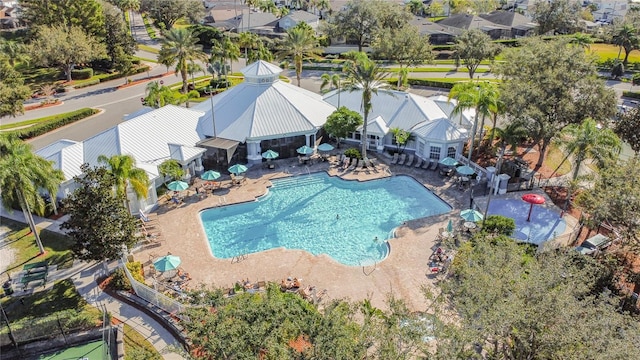 view of pool with a patio