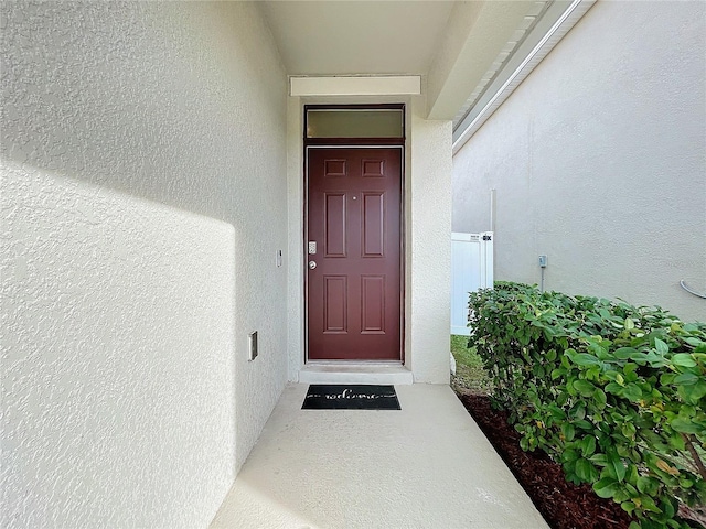 view of property entrance