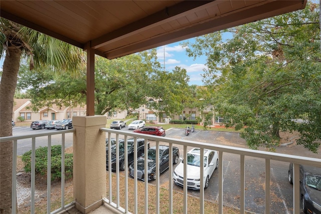 view of balcony