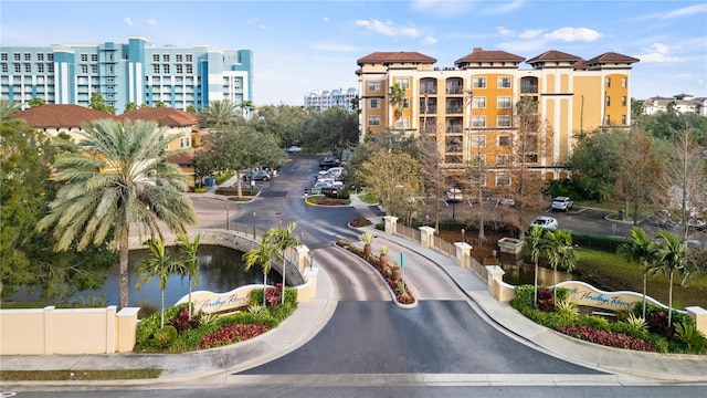 view of property featuring a water view